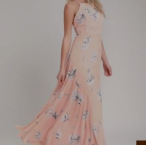 Lulus Blush Pink Floral Print Maxi Dress